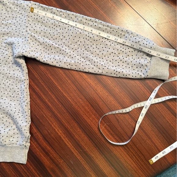 United Colors Of Benetton Gray Polka Dot Hooded Sweatshirt Girls 3XL 13Y-14Y - Picture 12 of 12